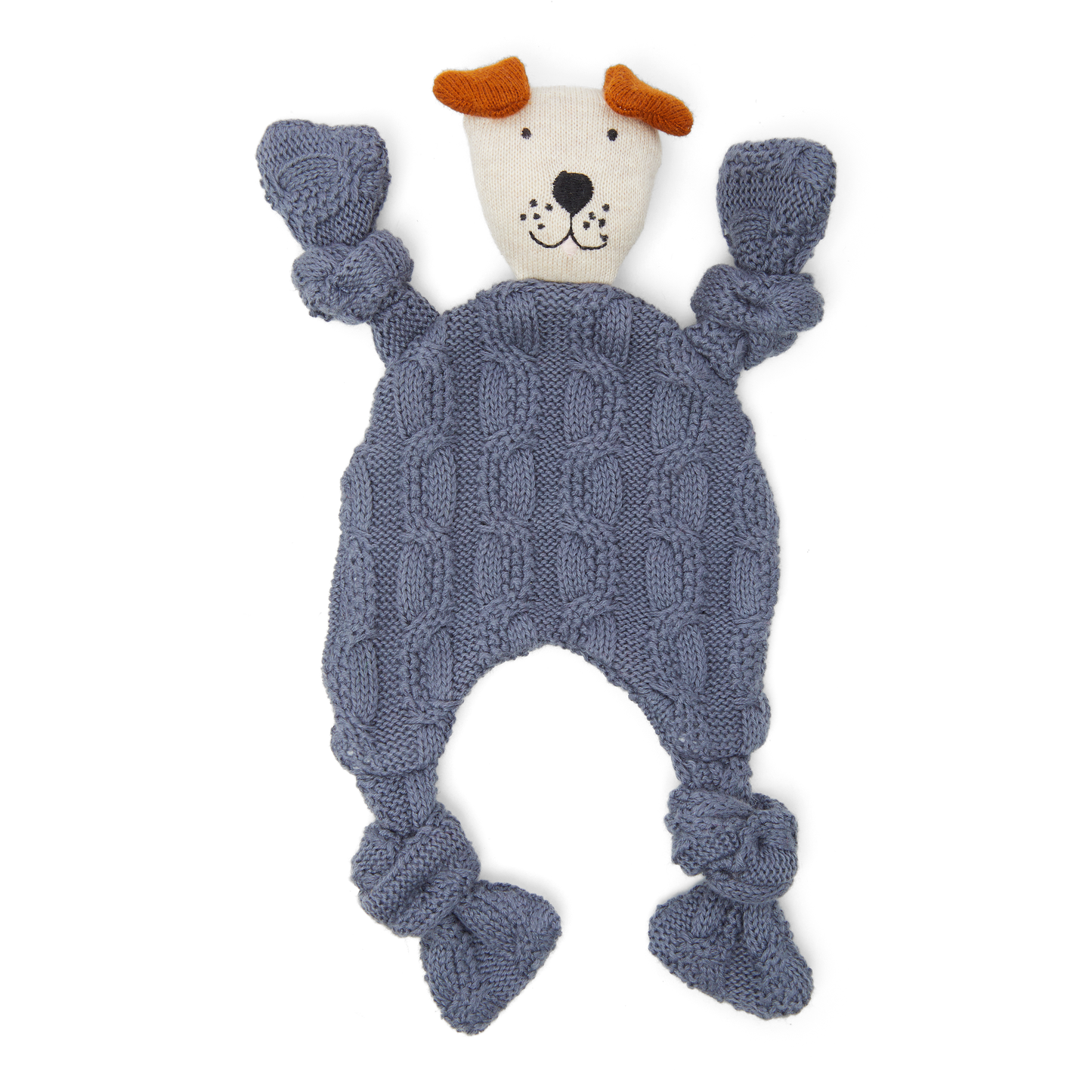 Dog Comforter: Cable Knit Blue