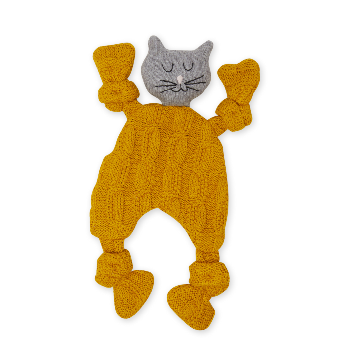 Cat Comforter: Cable Knit Citrus