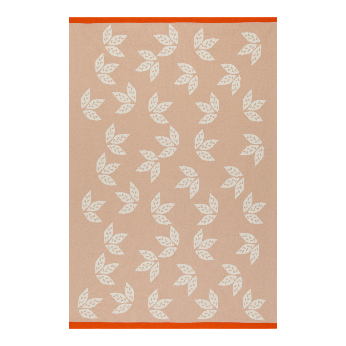 Leaf Reversible Baby Blanket: Pink