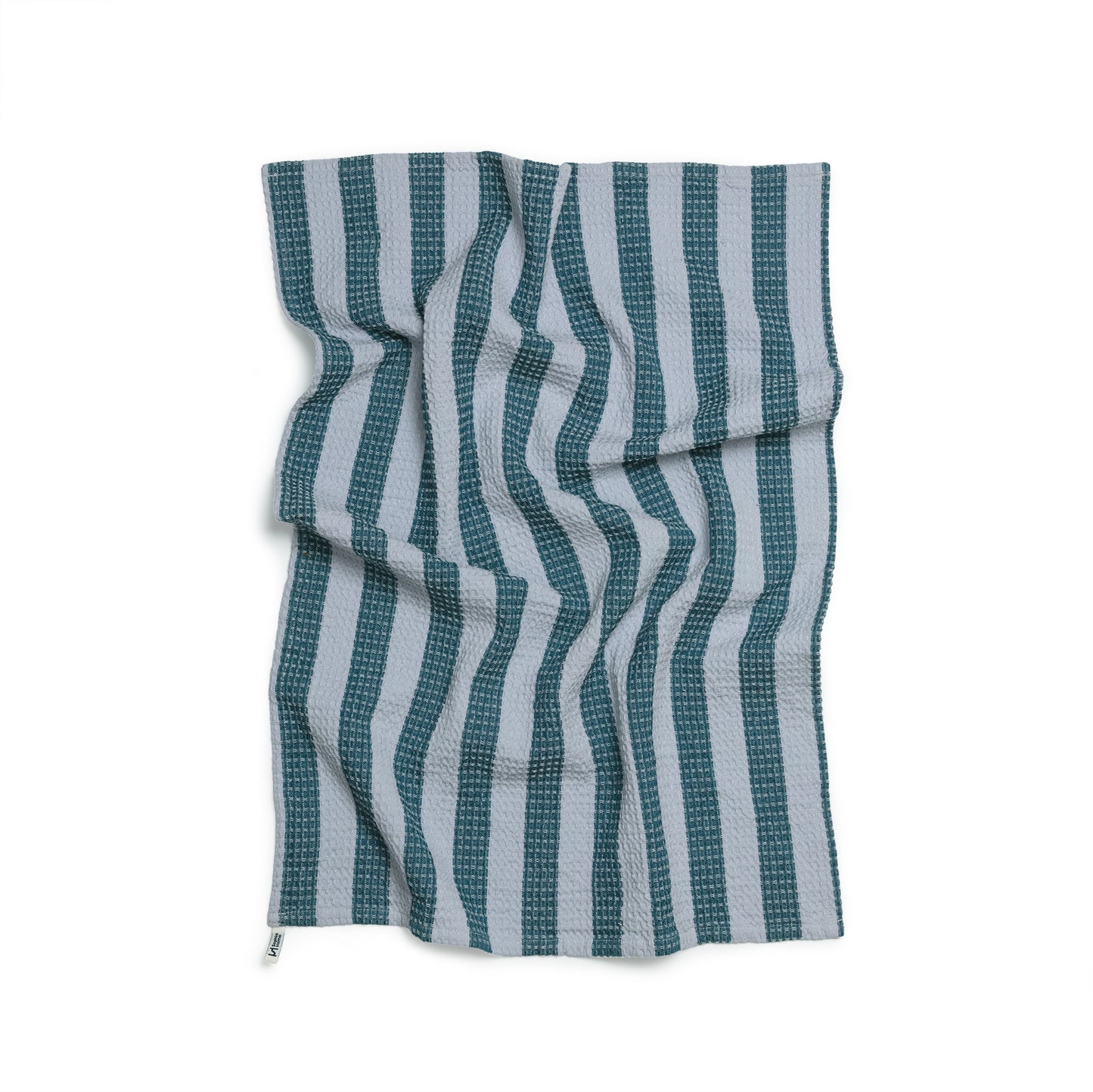Cotton Tea Towel 2 Pack: Check Green