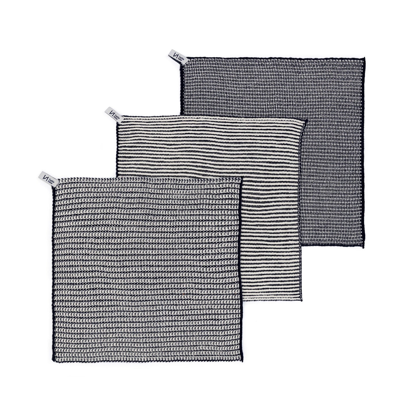 Reusable Textured Dishcloths: Navy
