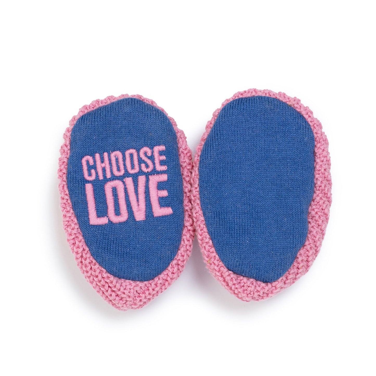 Choose Love Slipper Socks: Pink