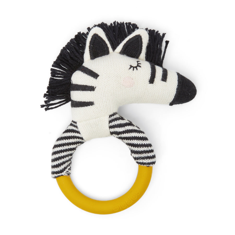 Zebra Teething Rattle