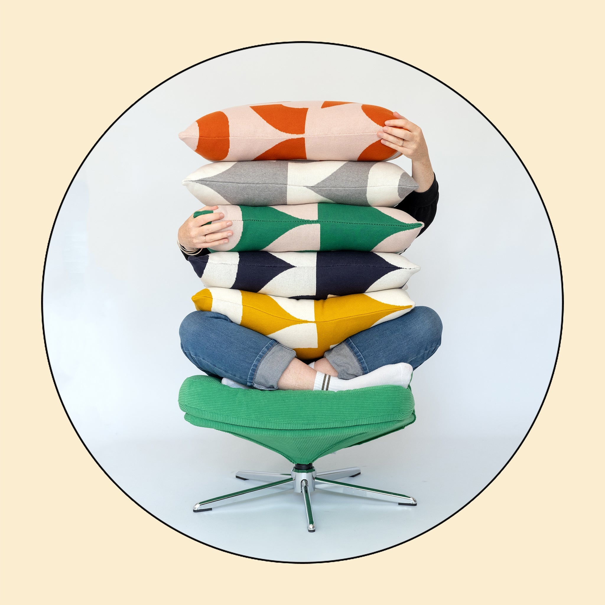 Cotton Knit Cushions