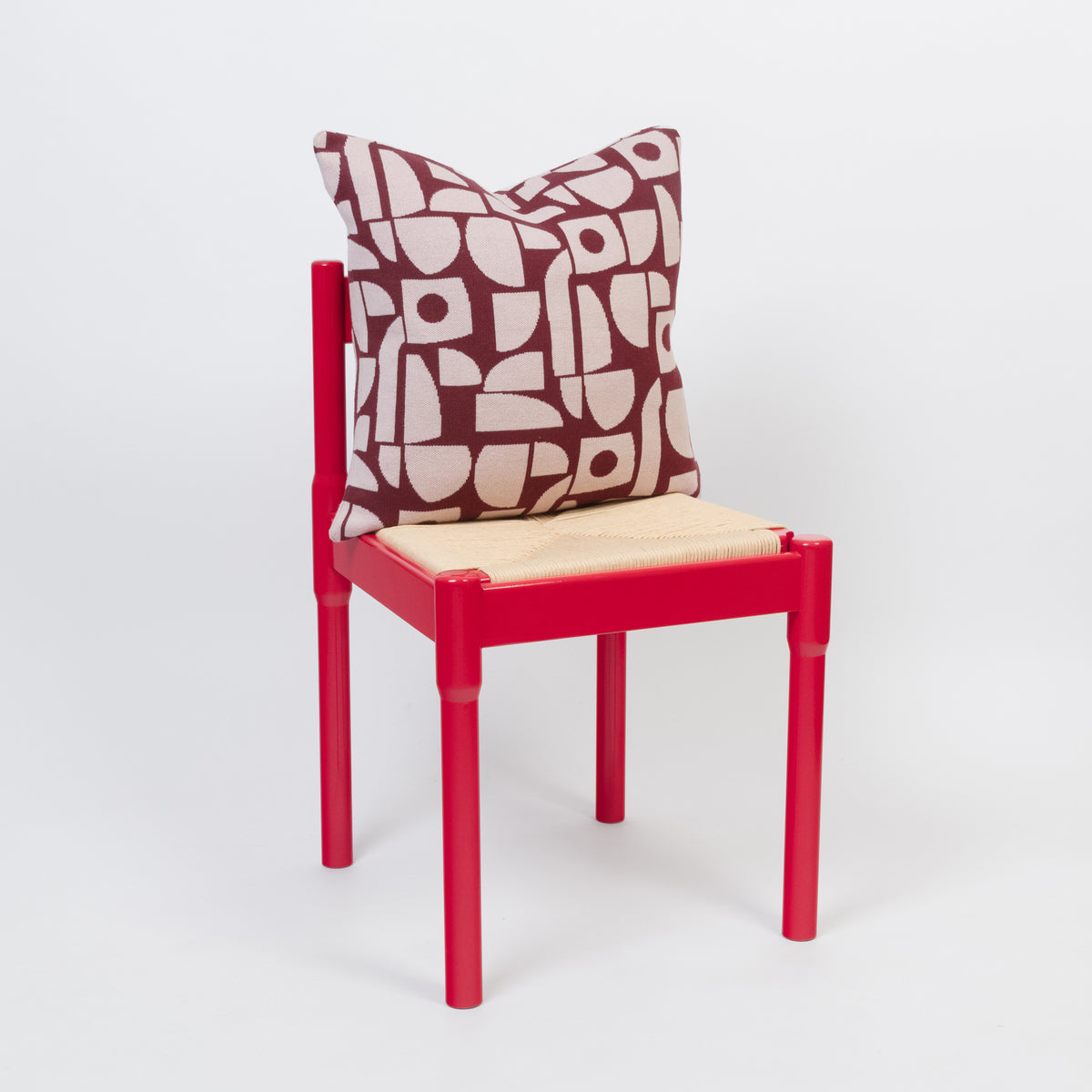 Bruten Mini Cushion: Burgundy