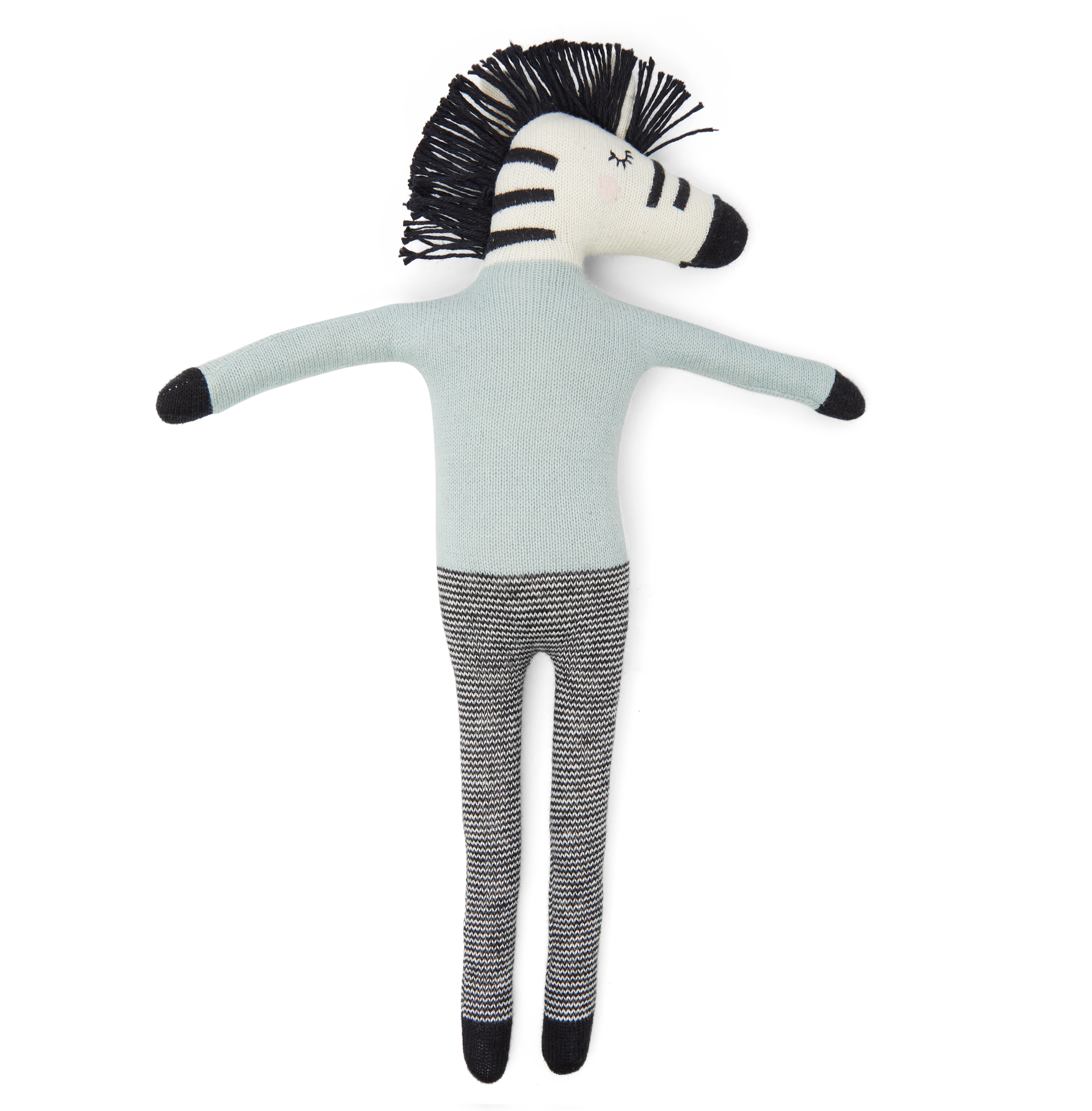 Zebra Soft Toy: Aqua