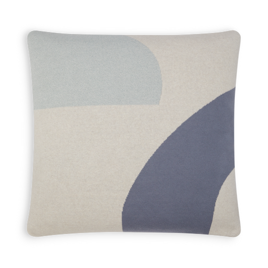 Form Cushion Cover: Blue & Aqua
