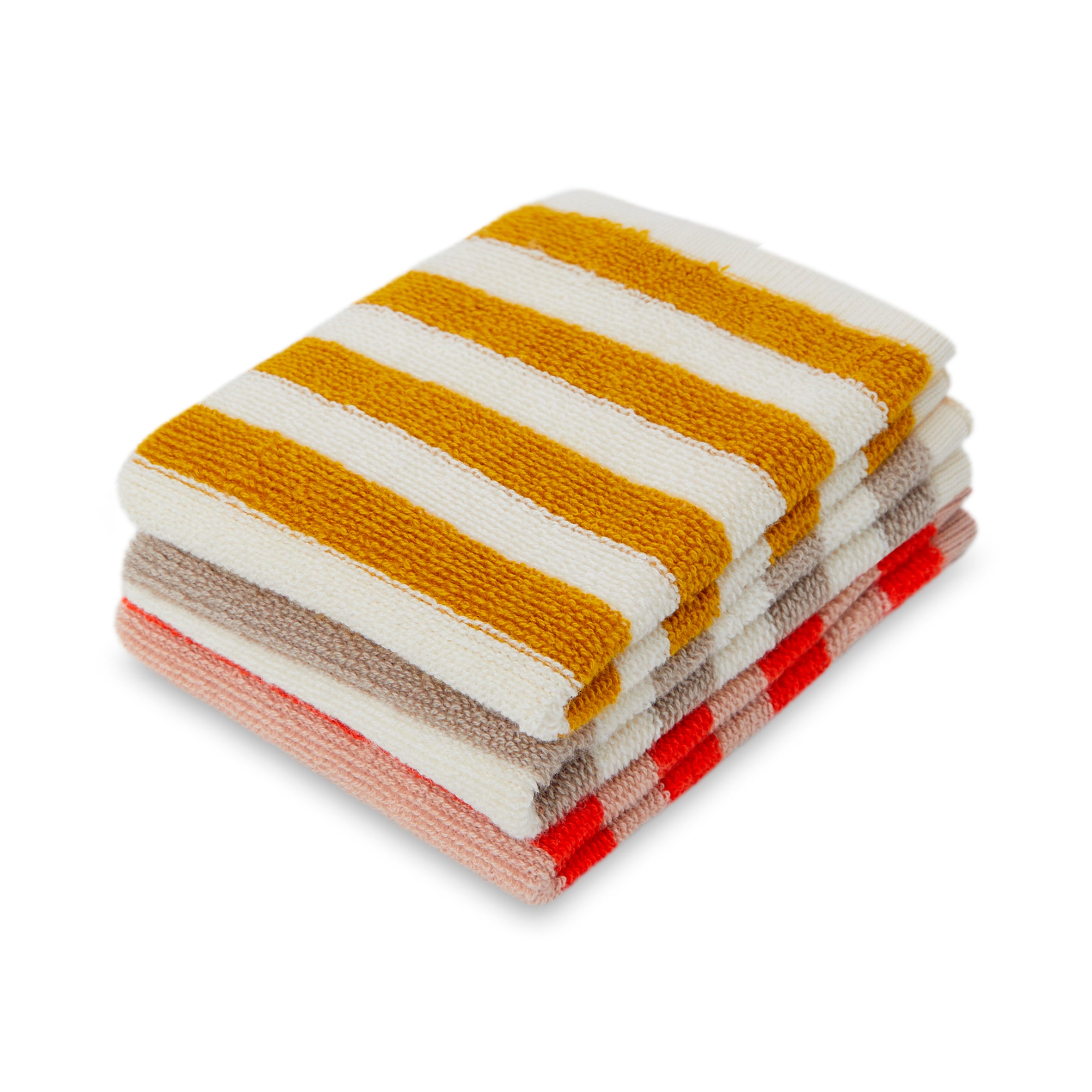 Red washcloths best sale