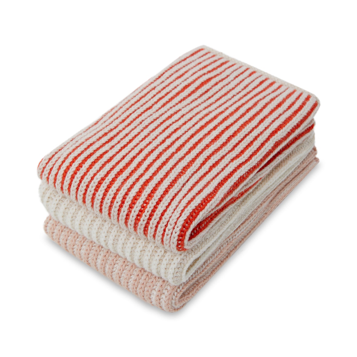 Reusable Ribbed Dishcloths: Pink