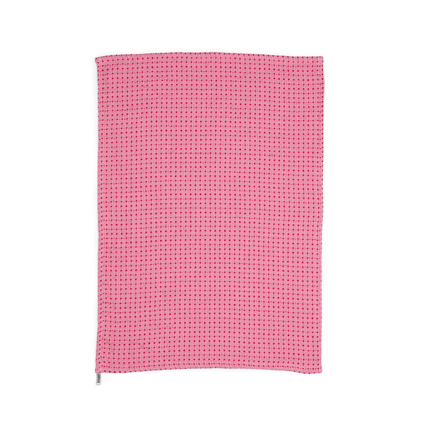 Recycled Materials Tea Towel 2 Pack: Pink