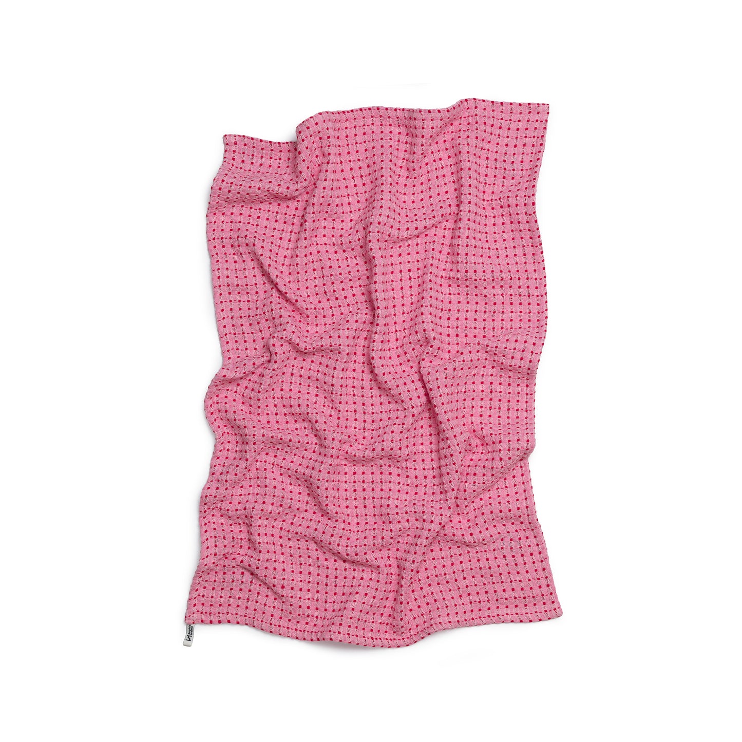 Recycled Materials Tea Towel 2 Pack: Pink