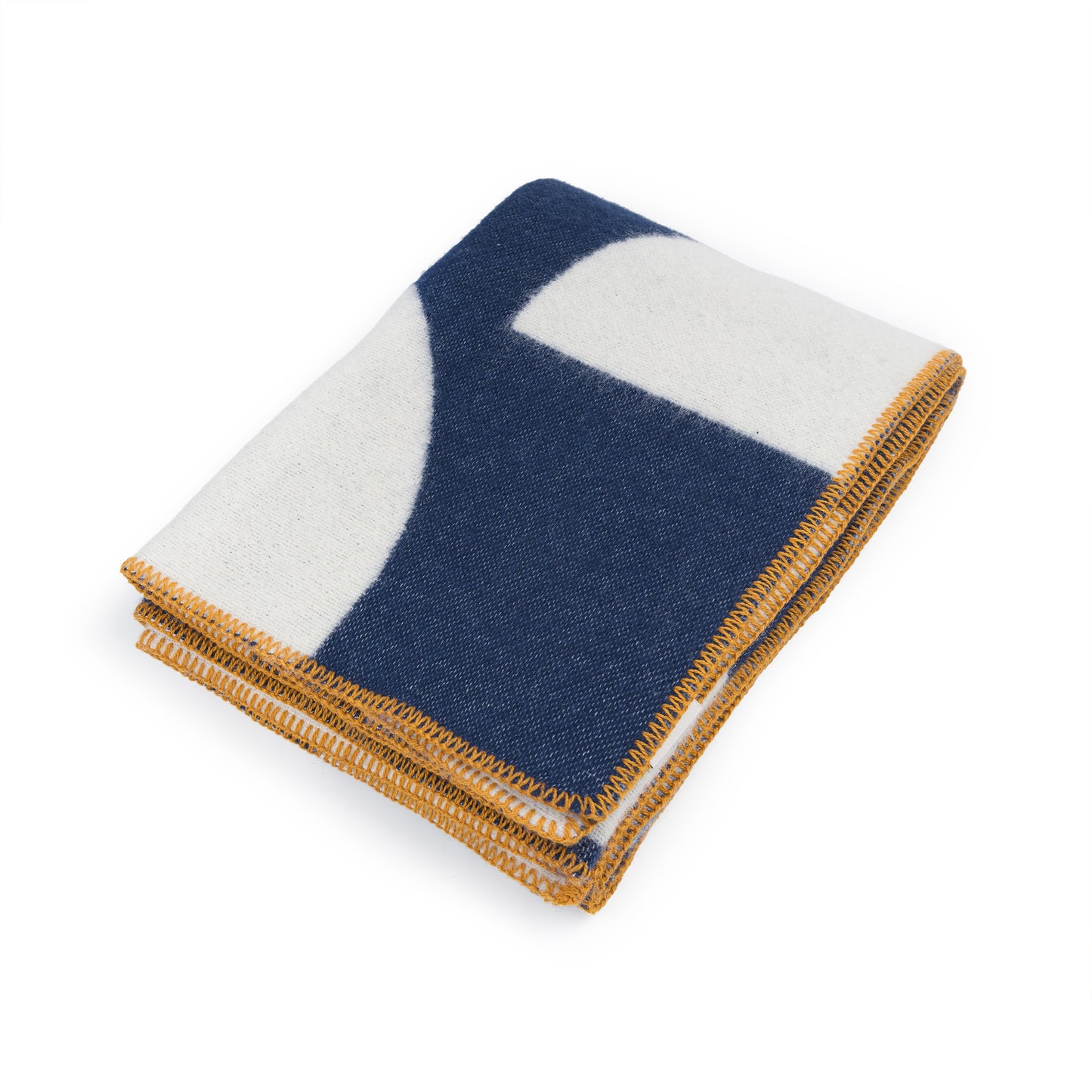Deko Wool Blanket: Navy