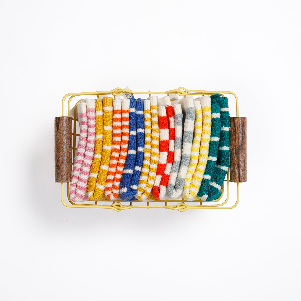 Reusable Striped Dishcloths: Orange