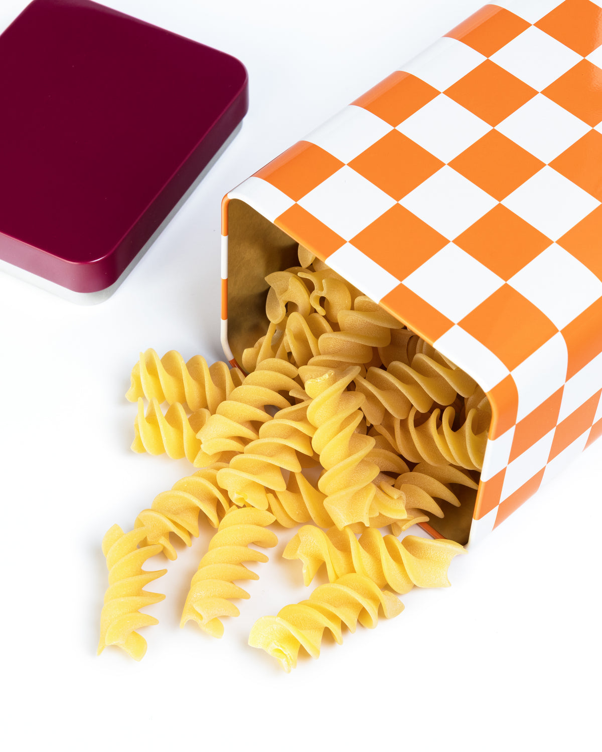 Check Airtight Storage Tin: Orange