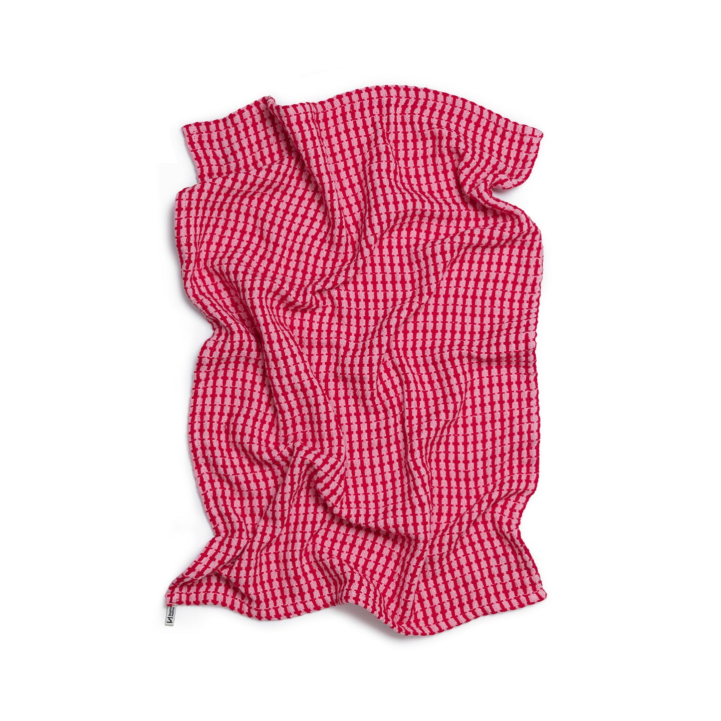 Recycled Materials Tea Towel 2 Pack: Pink