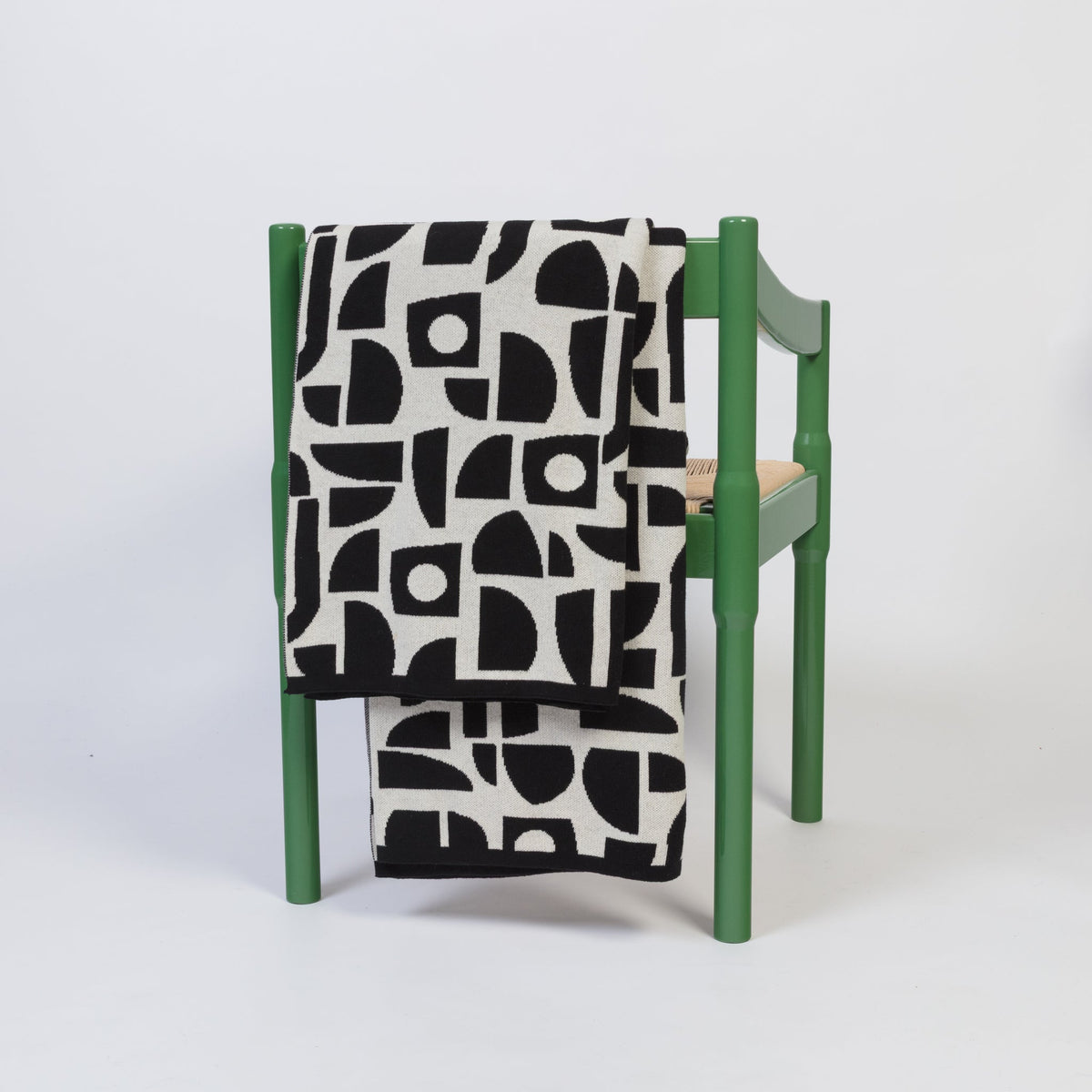 Bruten Mini Cotton Throw: Mono