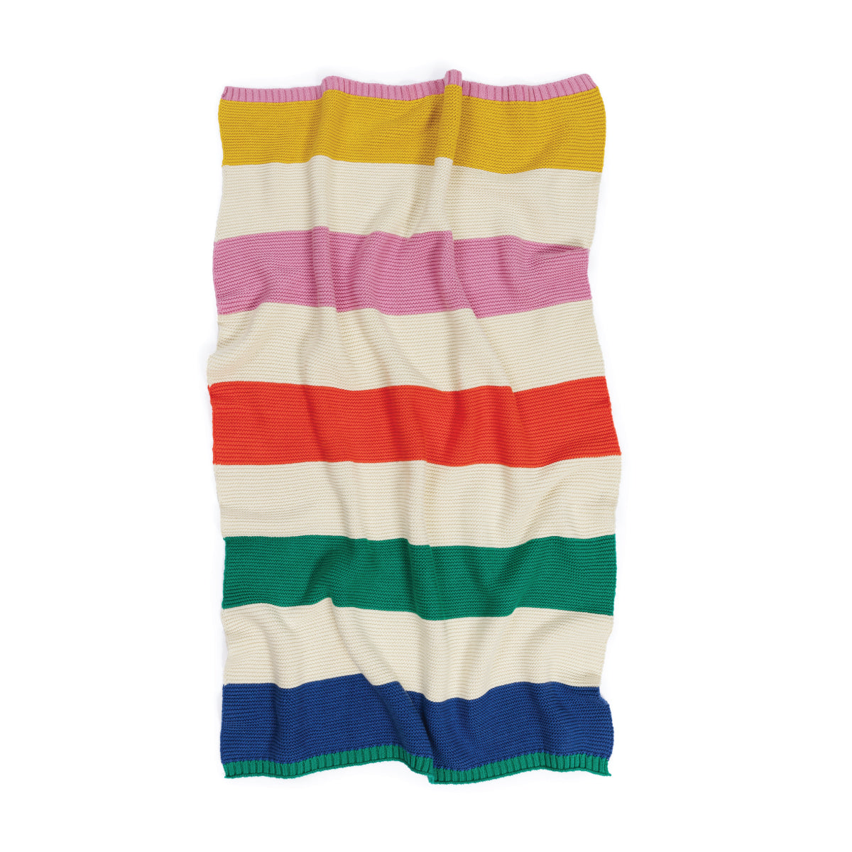 Striped Baby Blanket: Rainbow