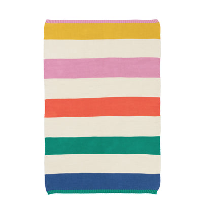 Striped Baby Blanket: Rainbow