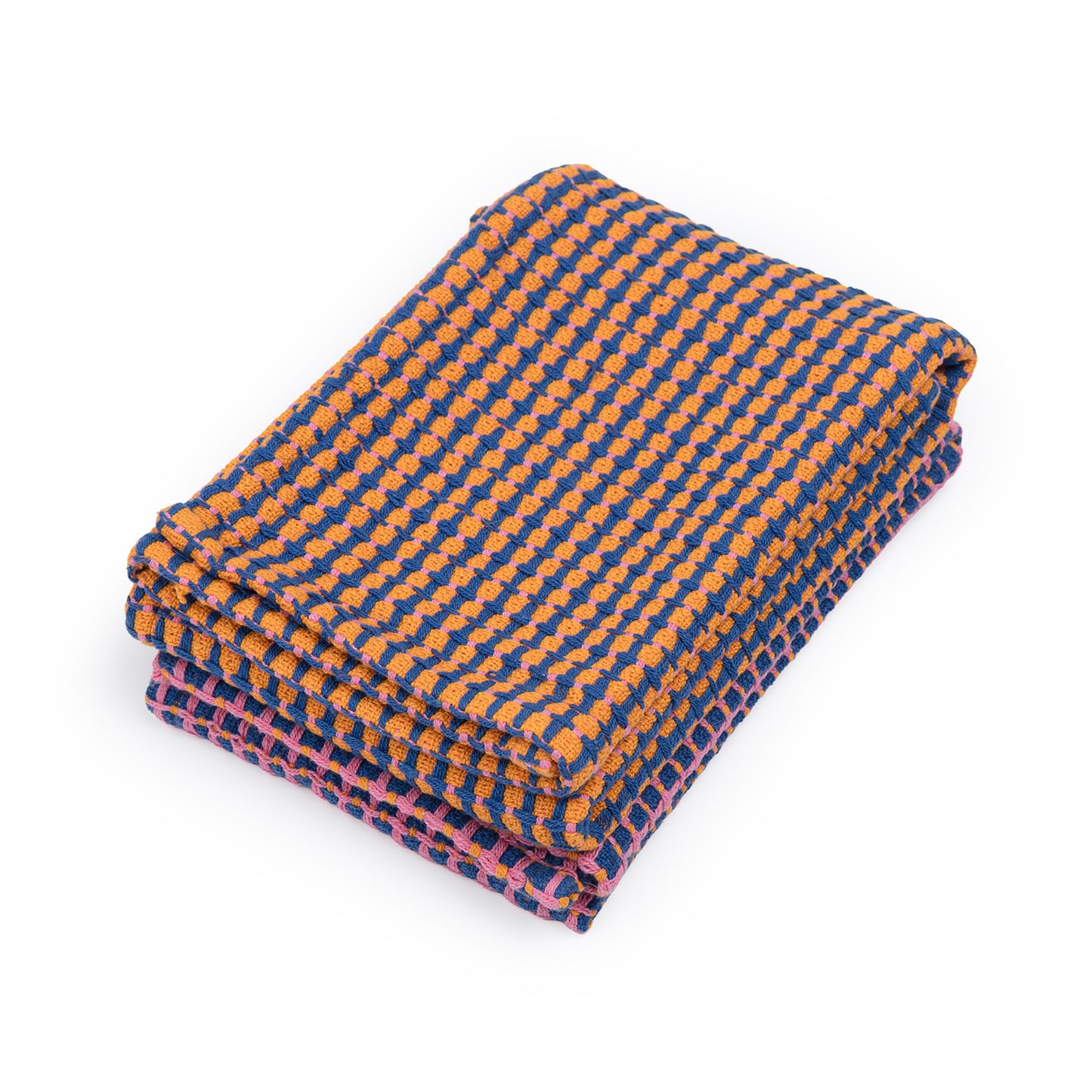 Recycled Materials Tea Towel 2 Pack: Cobalt