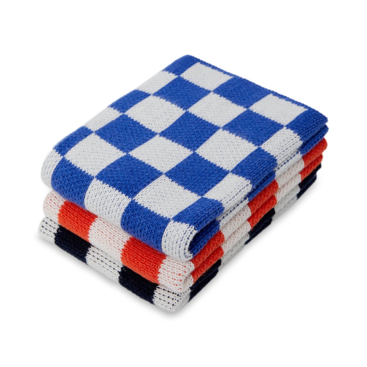 Reusable Dishcloths: Cobalt/Tomato/Navy