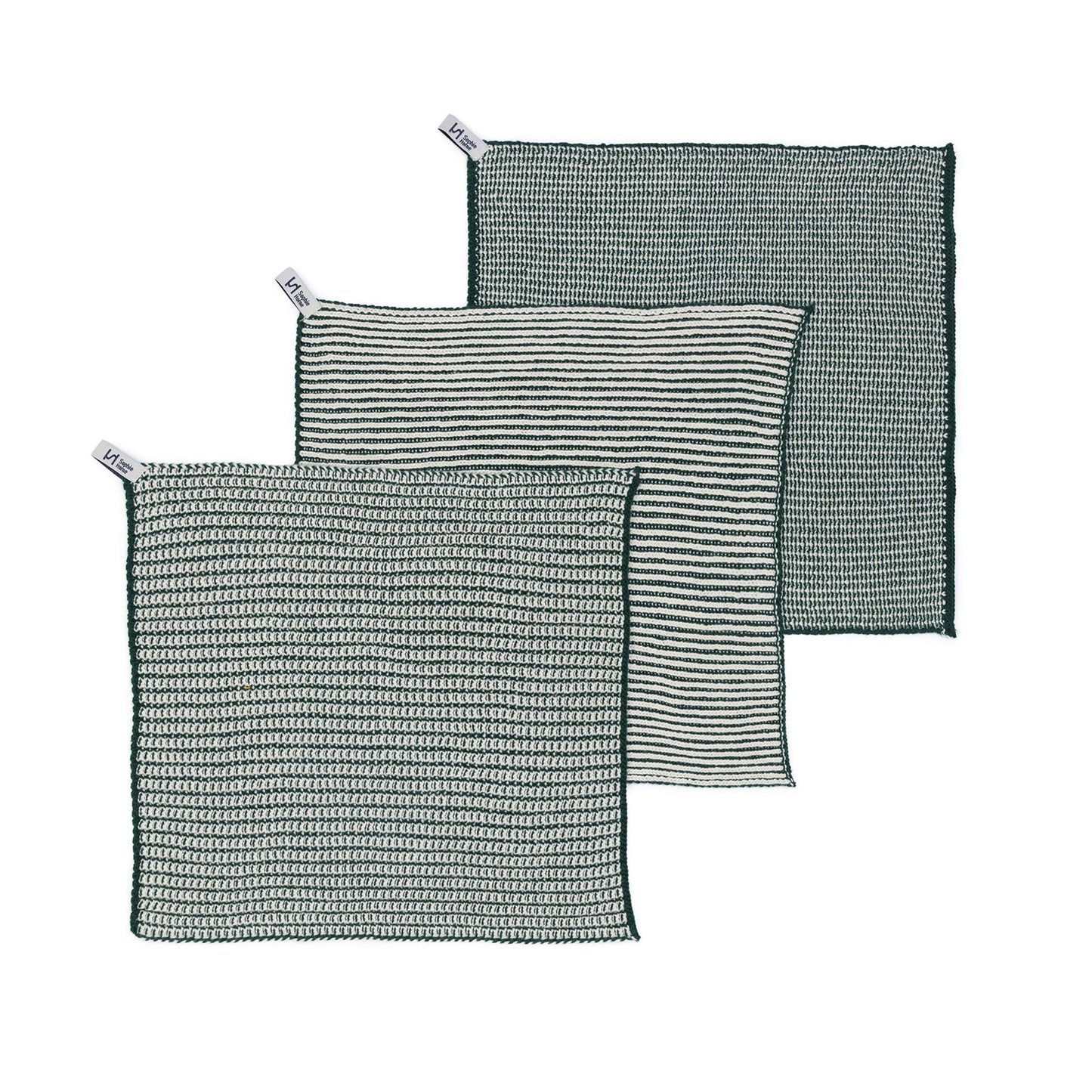 Reusable Textured Dishcloths: Forest