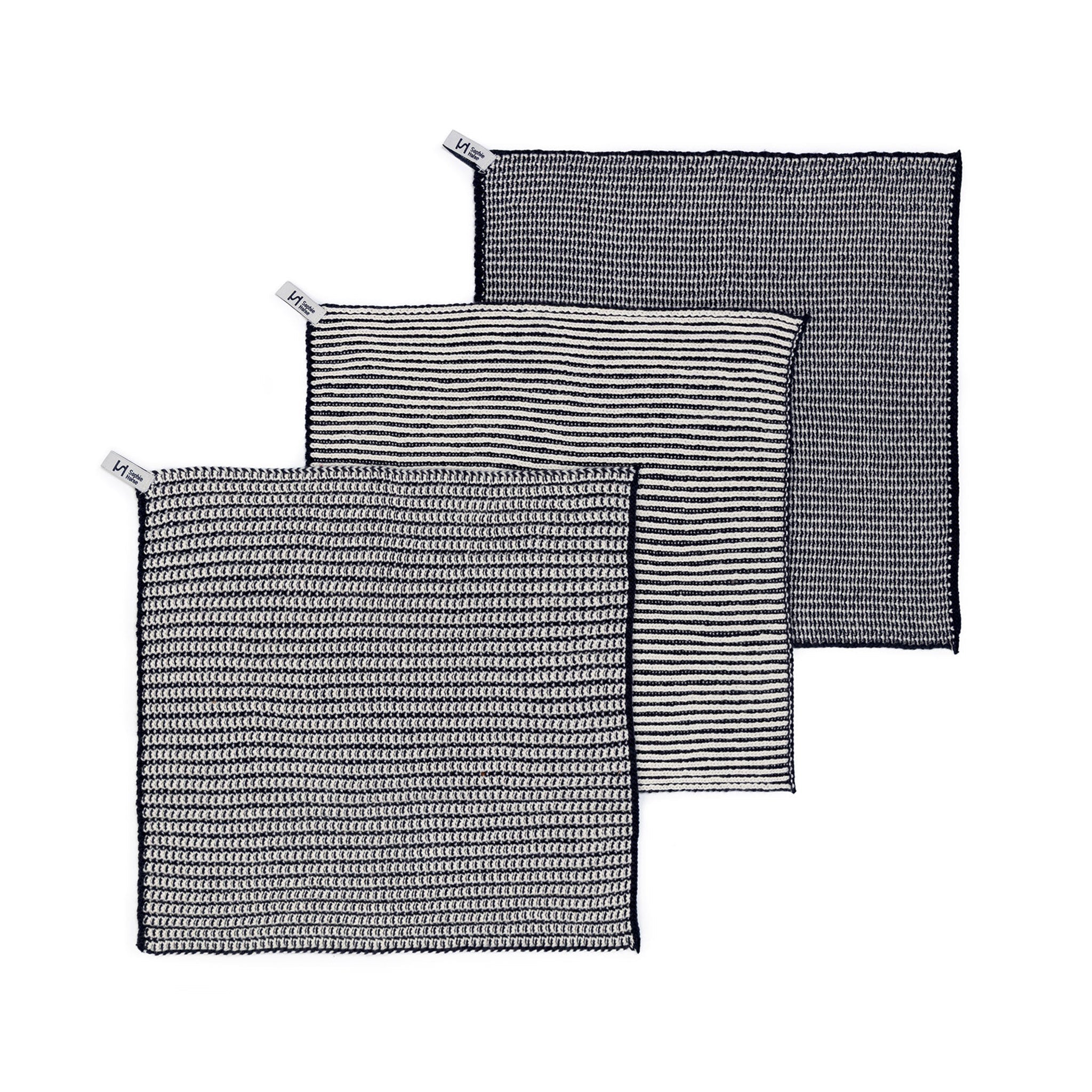 Reusable Textured Dishcloths: Navy