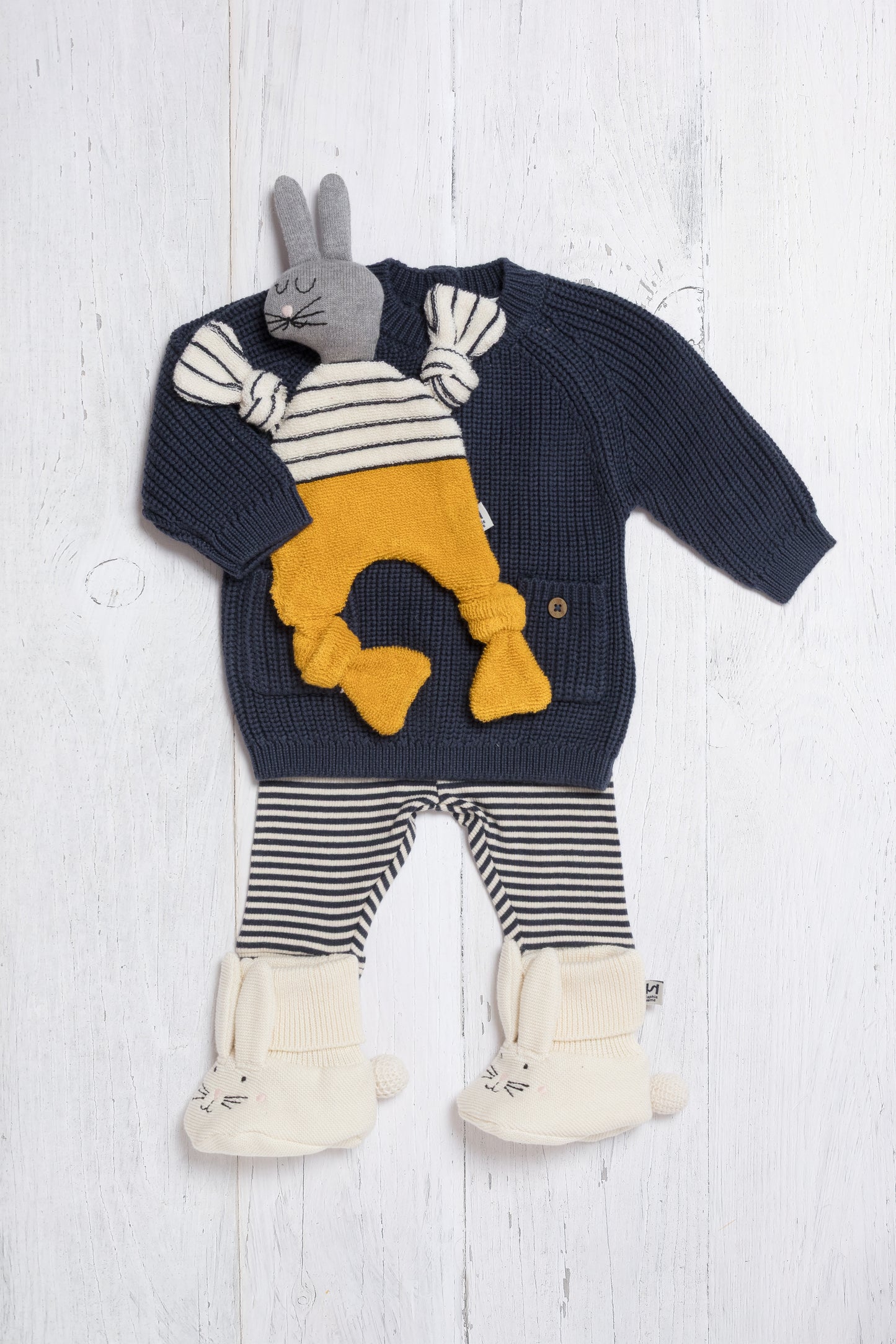 Rabbit Cuddle Cloth: Yellow