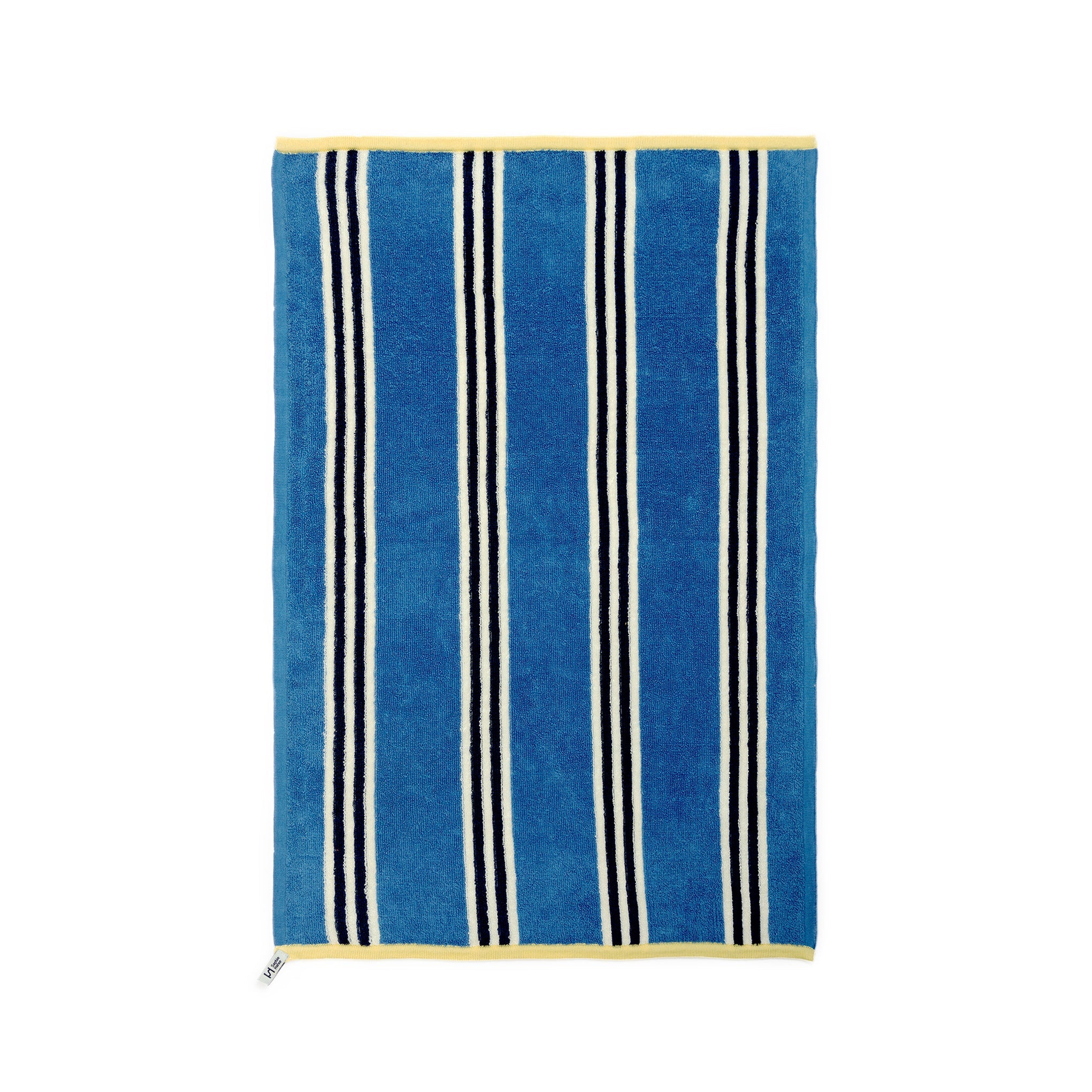 Striped Terry Towelling Hand Towel: Cobalt