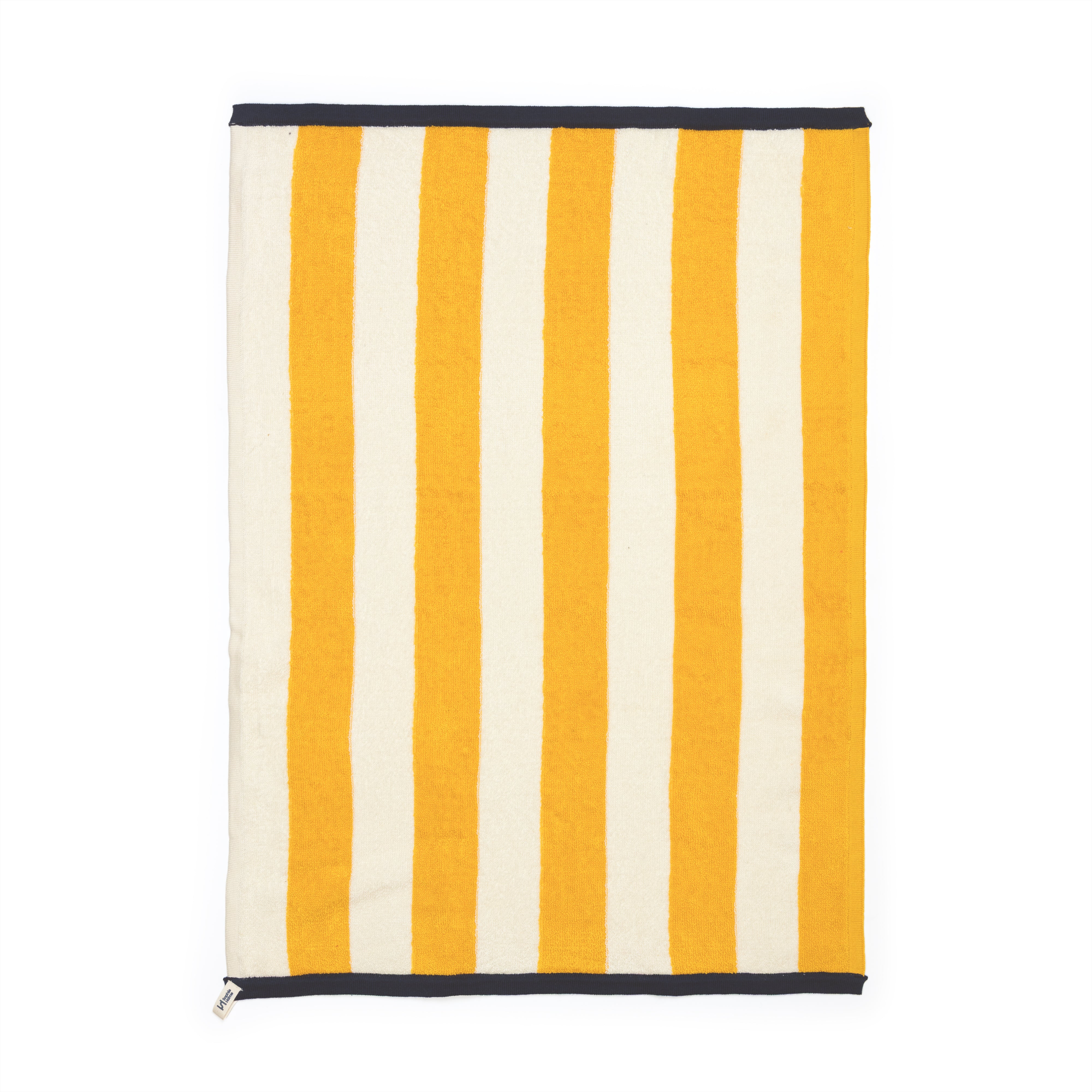 Striped Terry Towelling Hand Towel: Citrus