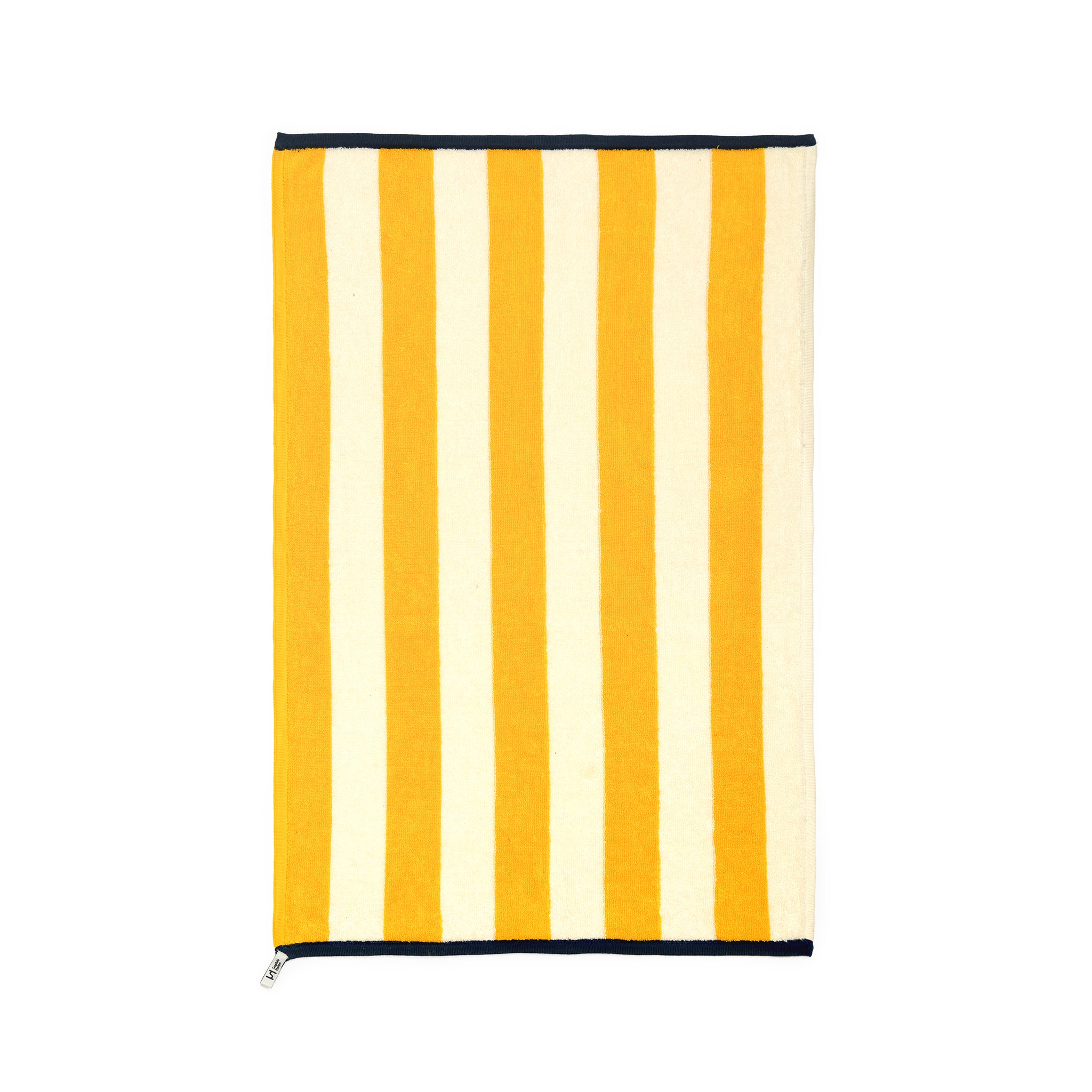 Striped Terry Towelling Hand Towel: Citrus