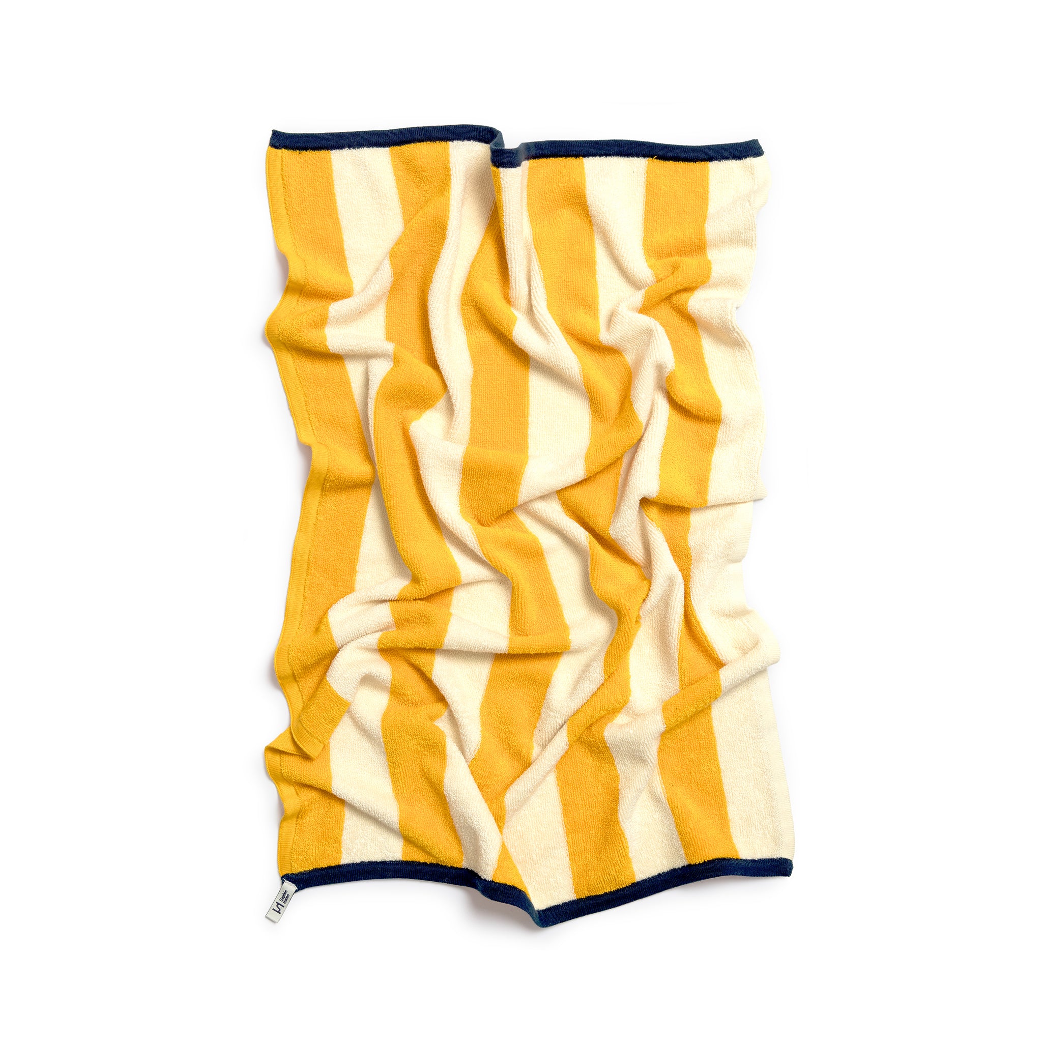 Striped Terry Towelling Hand Towel: Citrus