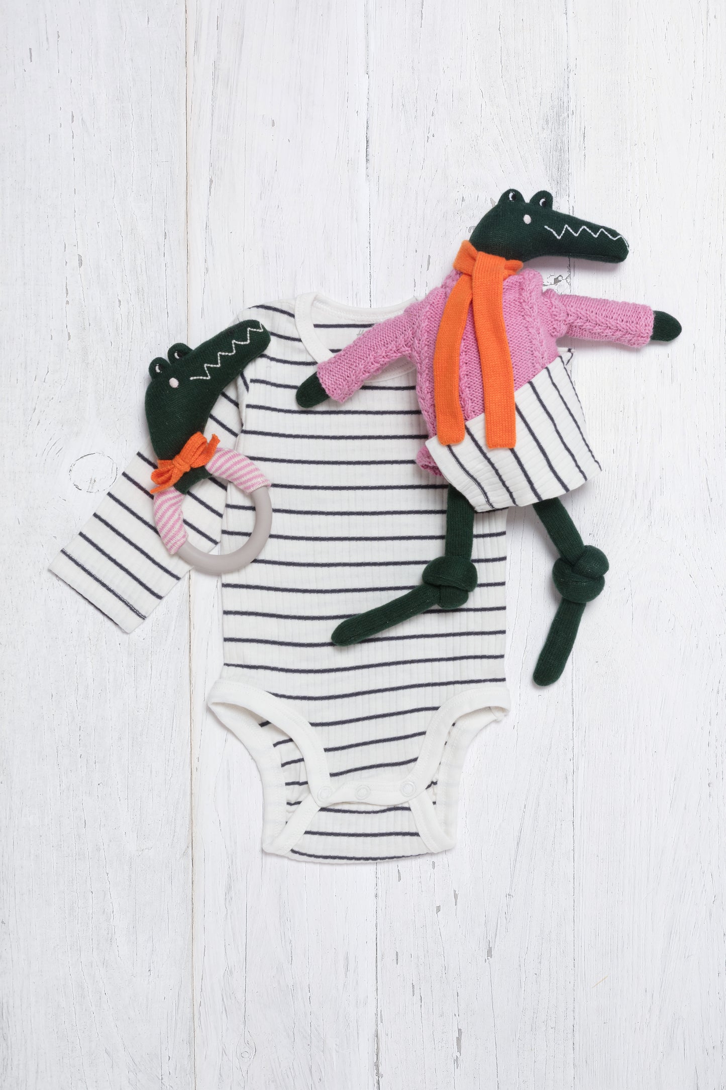 Crocodile Teething: Pink