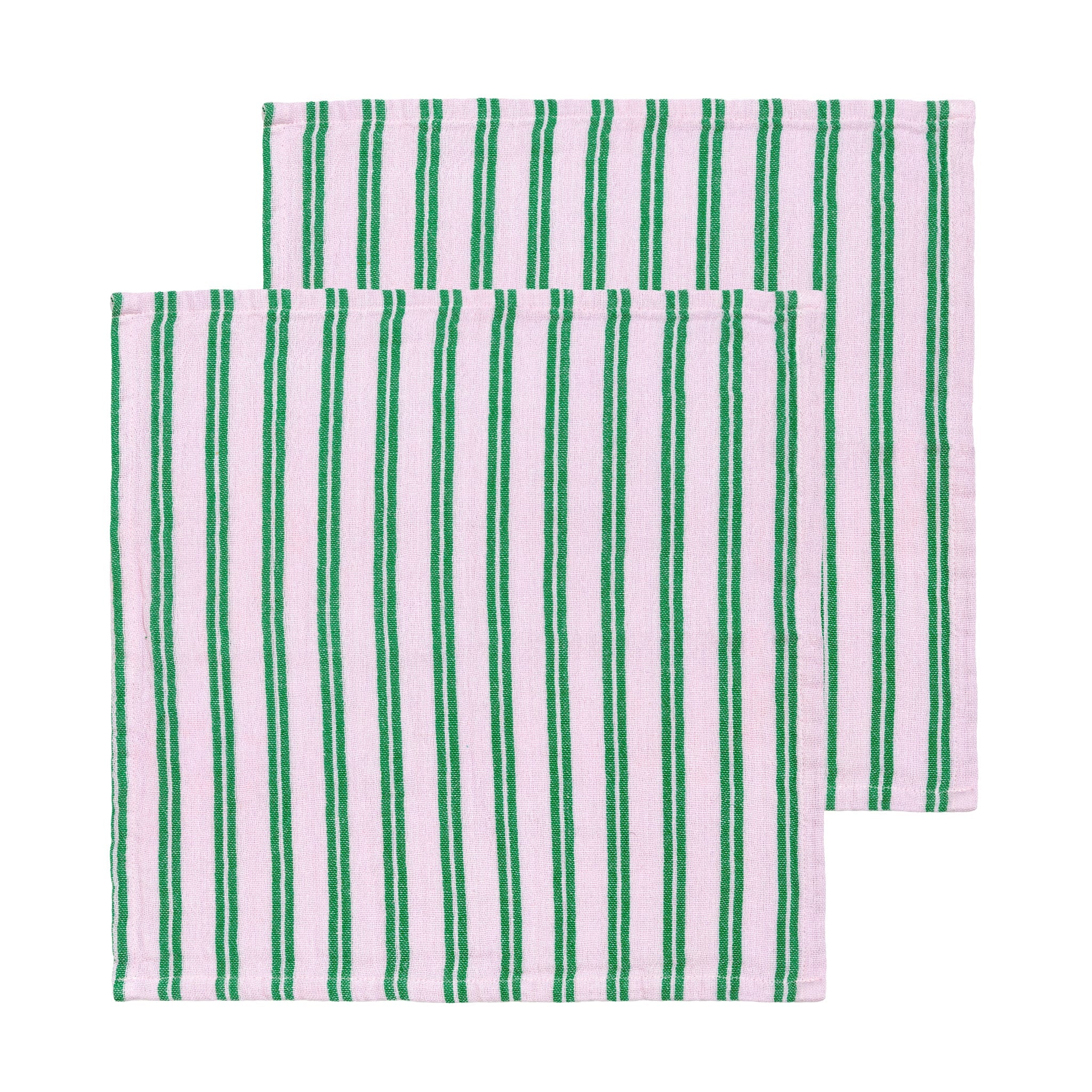 Striped Cotton Napkin 2 Pack: Lilac