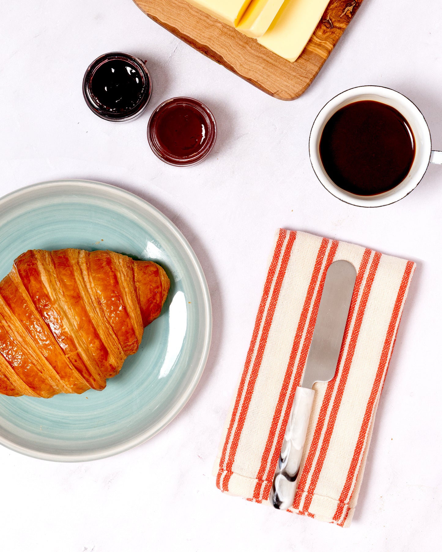 Striped Cotton Napkin 2 Pack: Red