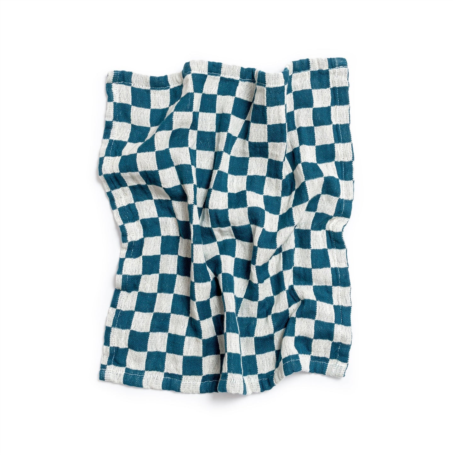 Check Cotton Napkin 2 Pack: Teal