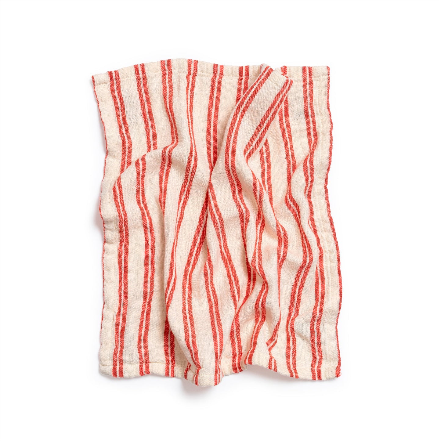 Striped Cotton Napkin 2 Pack: Red