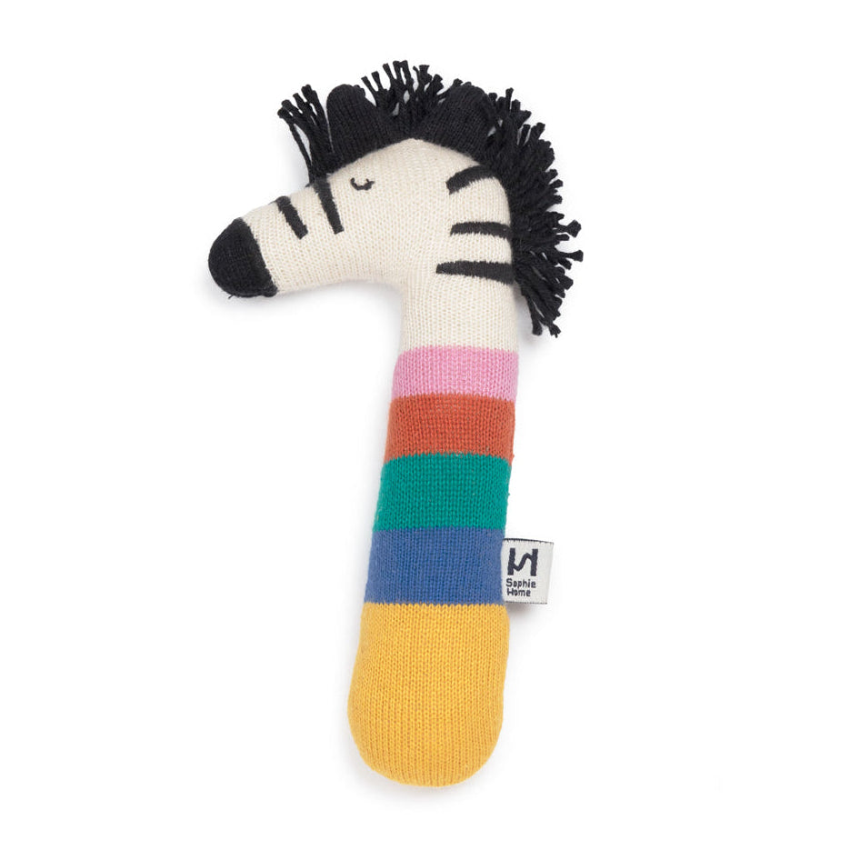 Zebra Rattle: Rainbow