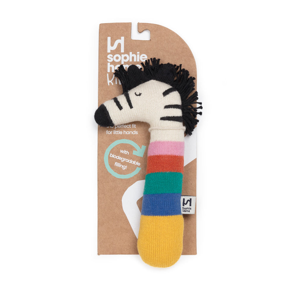 Zebra Rattle: Rainbow