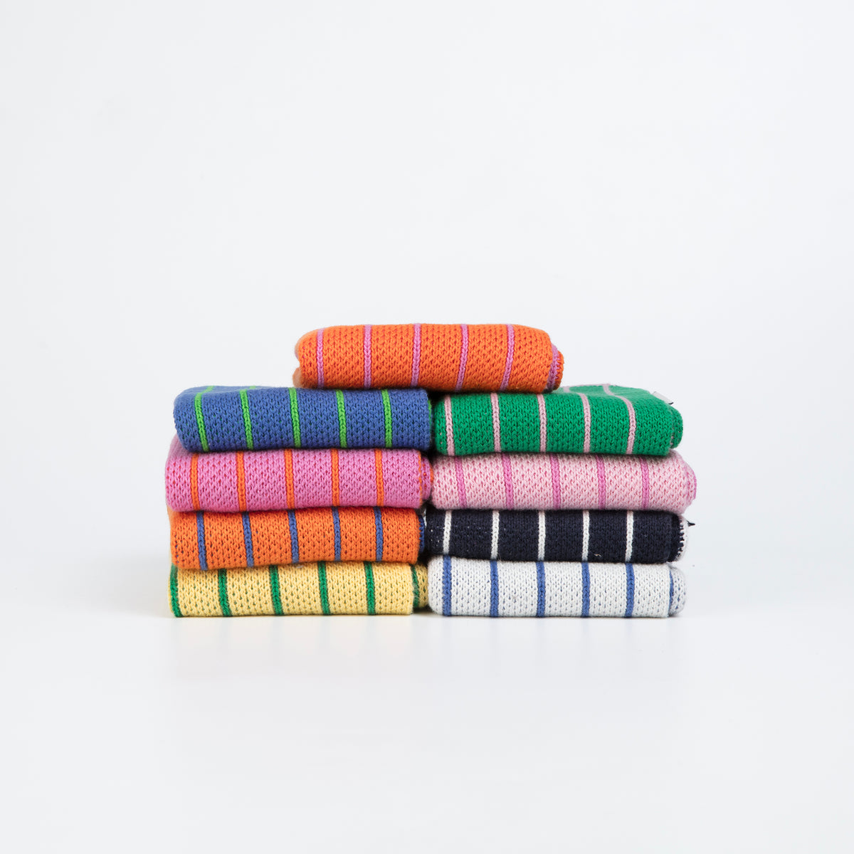 Reusable Striped Dishcloths: Pink