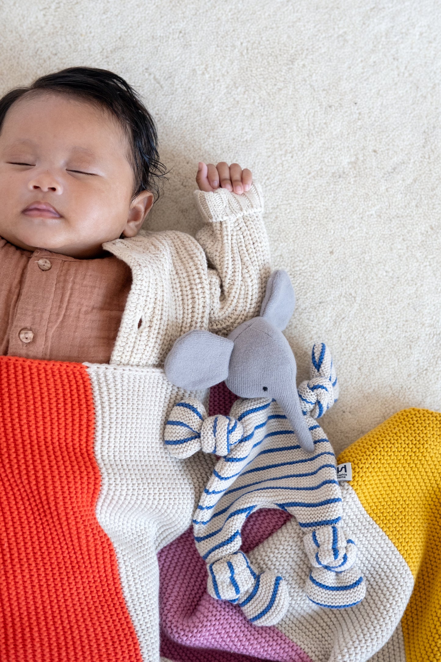 Elephant Cuddle Cloth: Cobalt