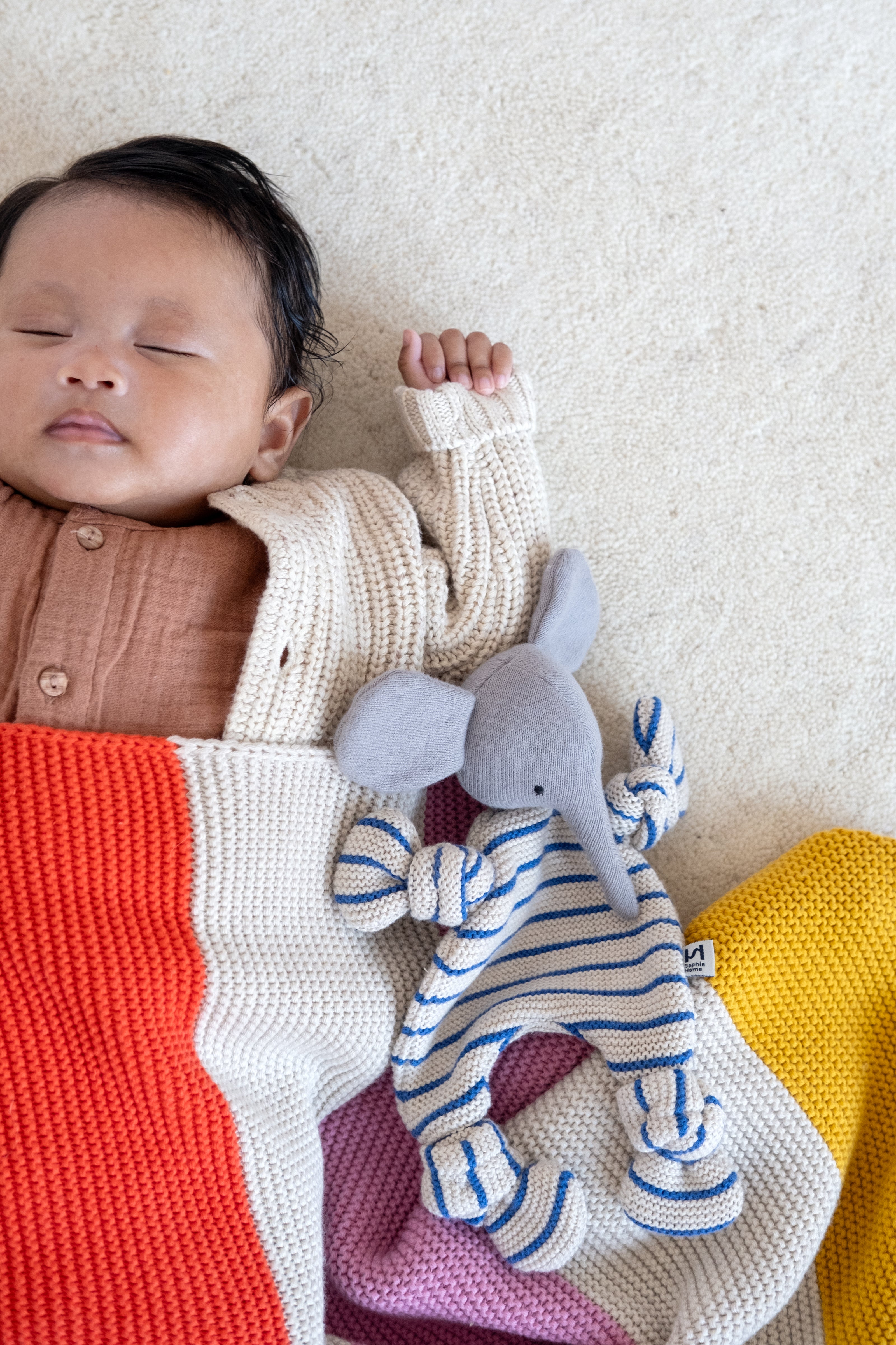Elephant Cuddle Cloth: Cobalt