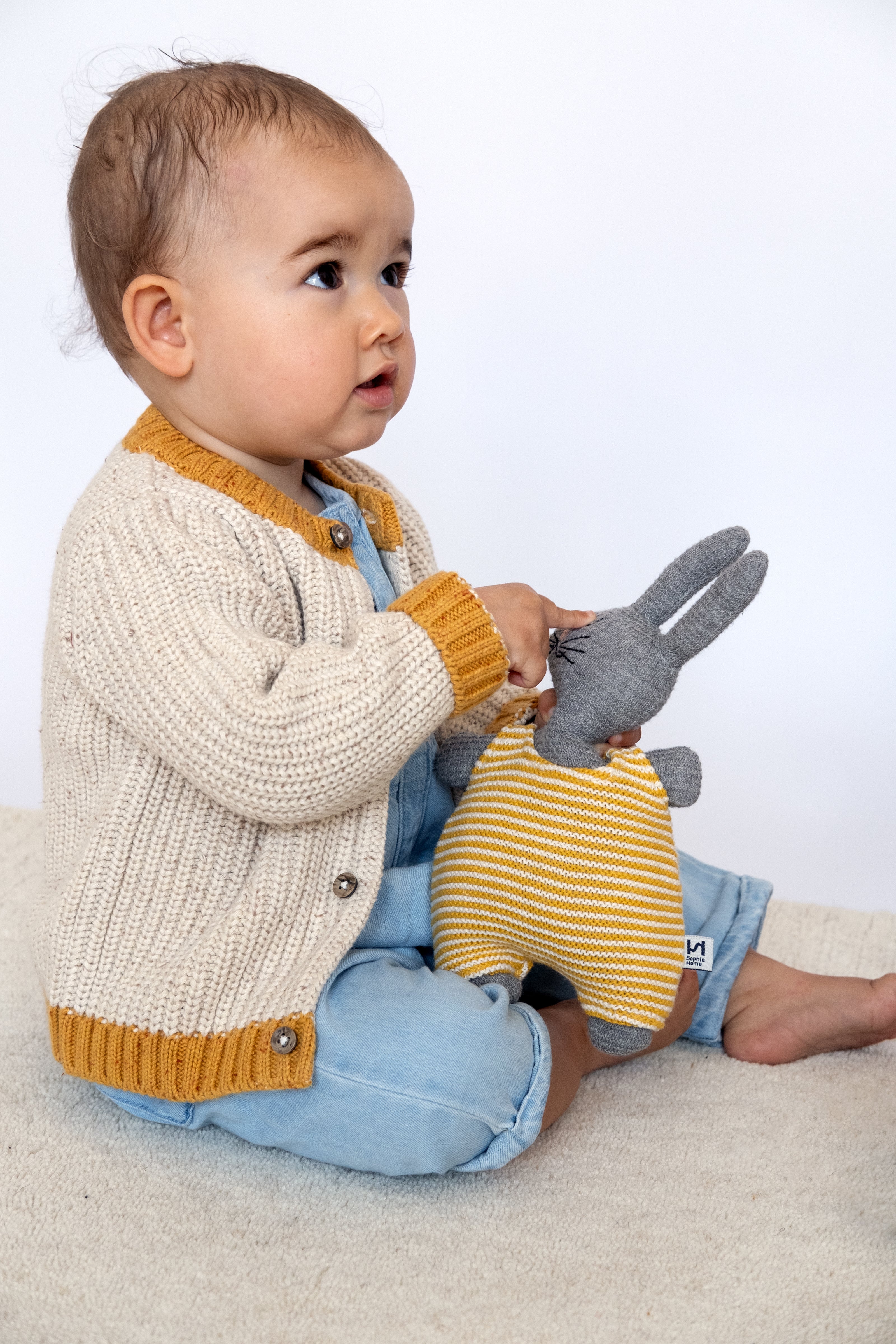 Full of Beans Rabbit: Yellow Soft Toy