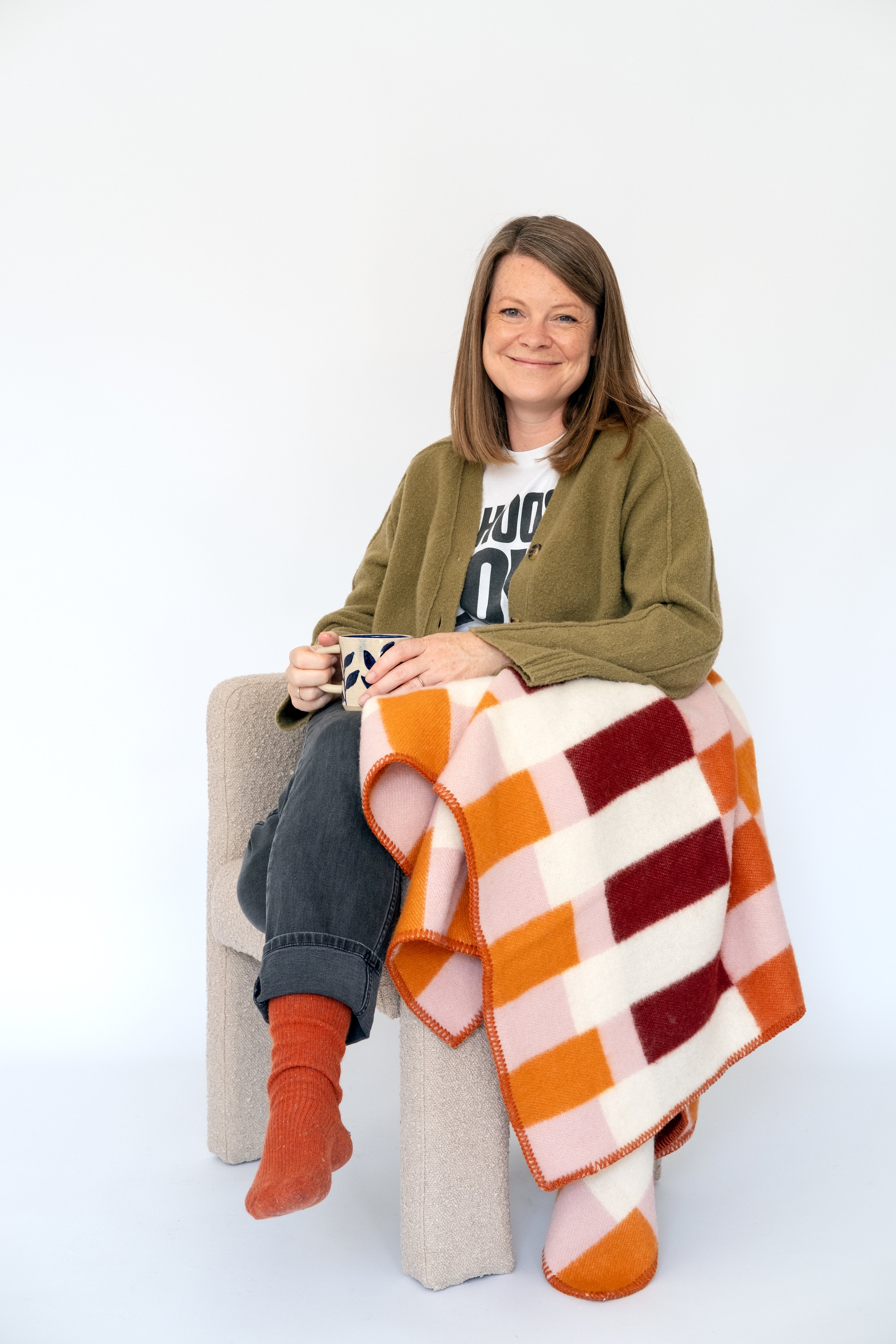 Studie Wool Blanket: Orange