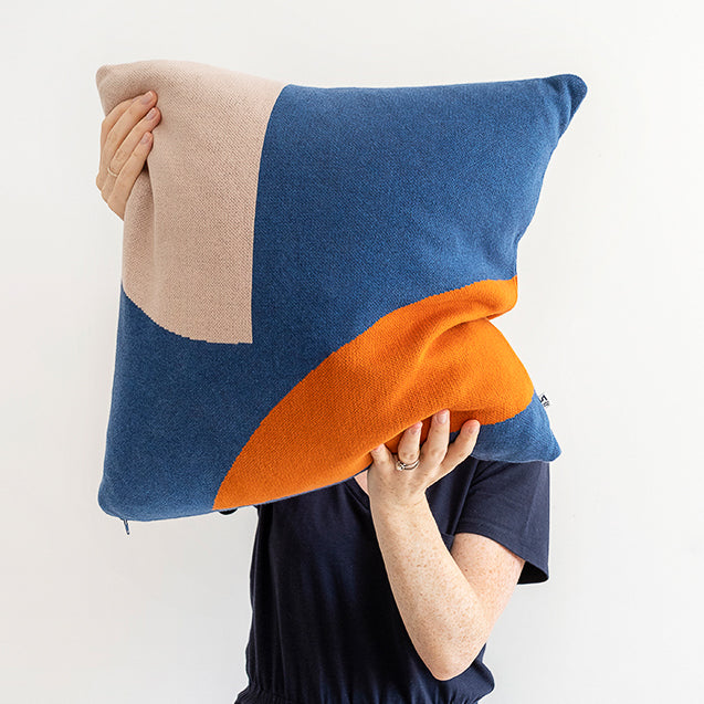 Ilo Cushion Cover: Blue