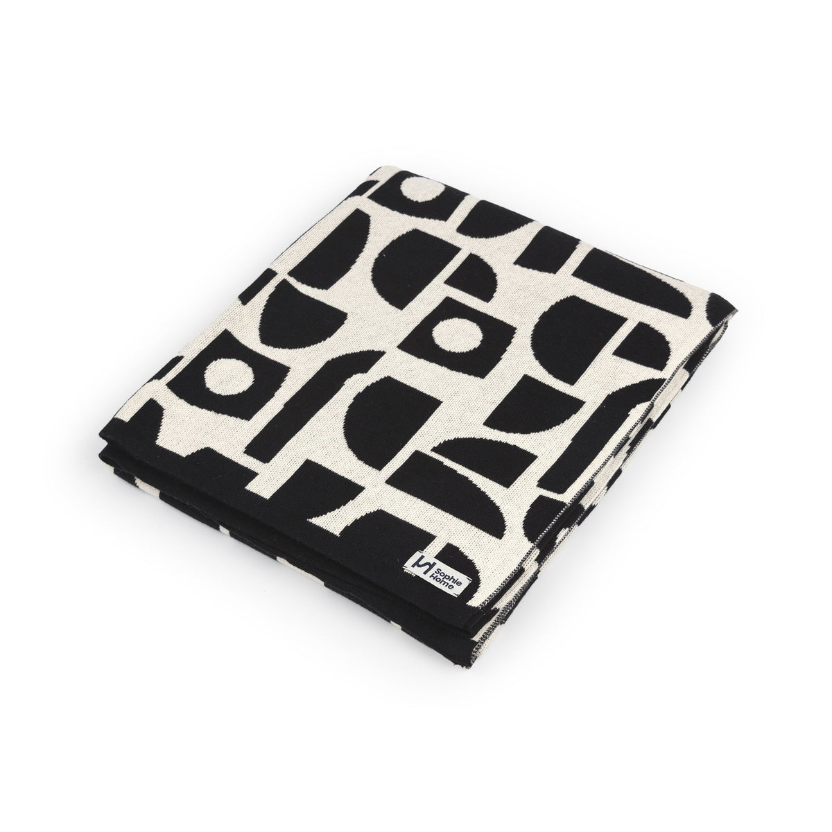 Bruten Mini Cotton Throw: Mono