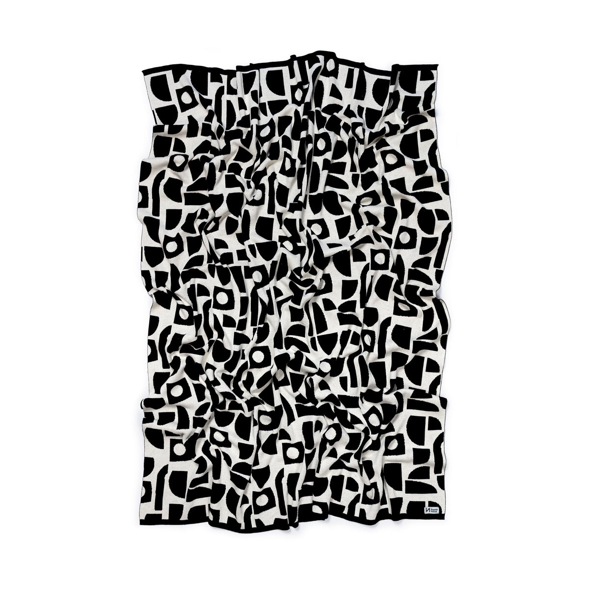 Bruten Mini Cotton Throw: Mono