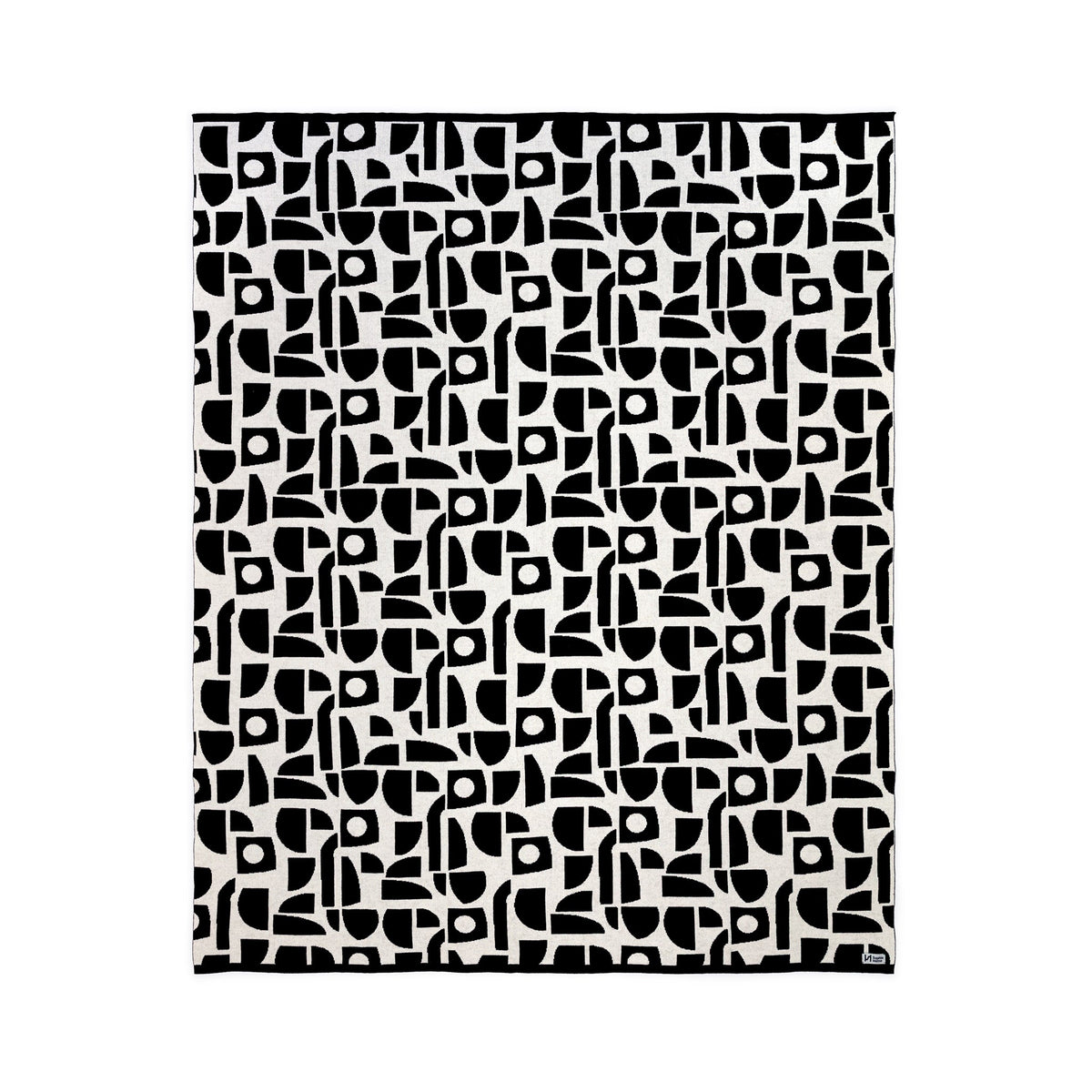 Bruten Mini Cotton Throw: Mono