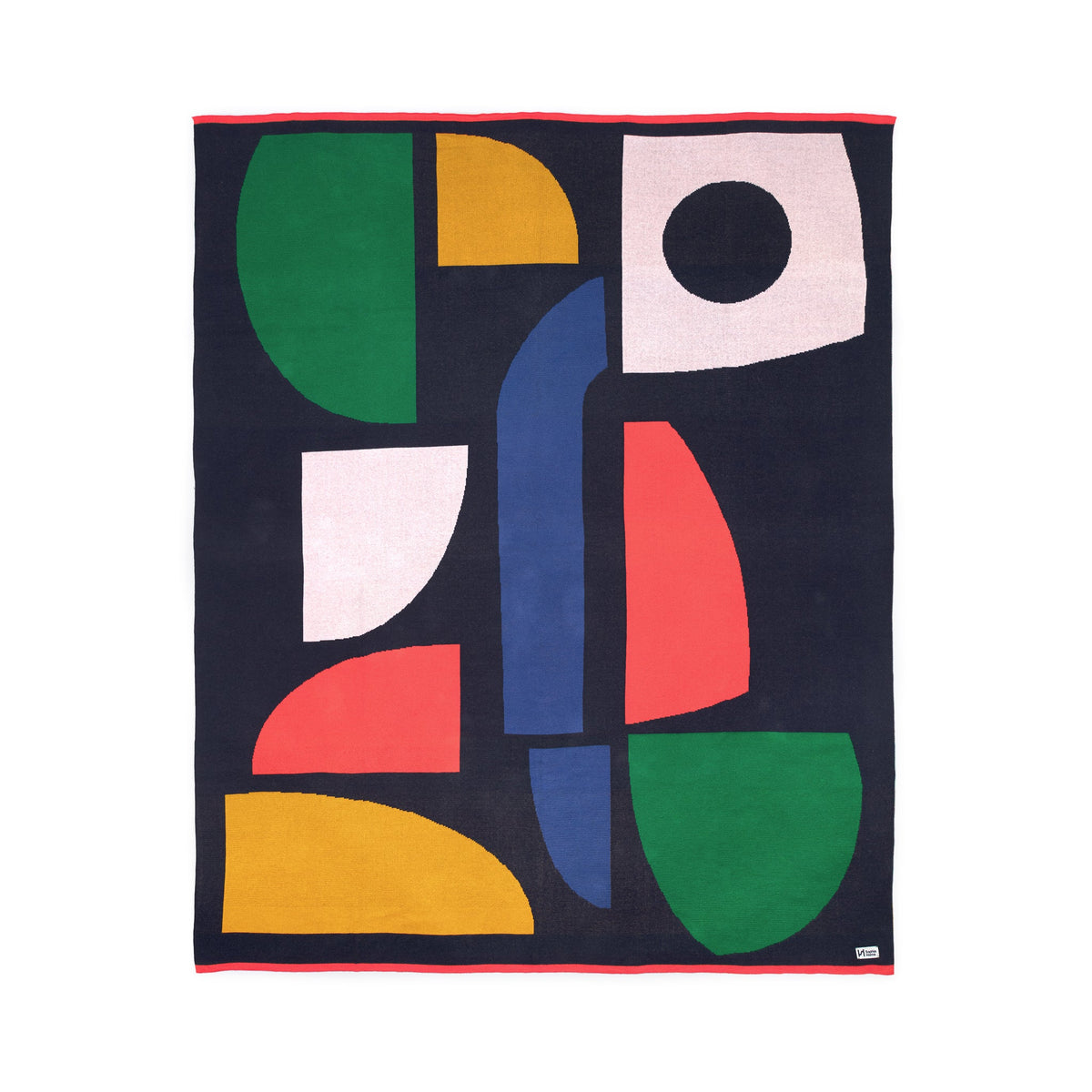 Bruten Cotton Throw: Red