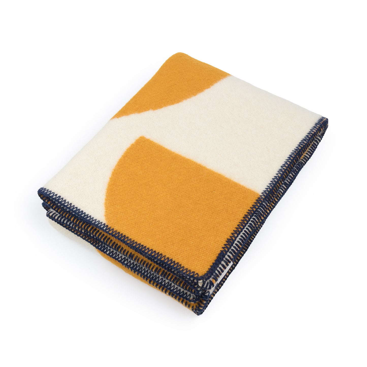 Deko Wool Blanket: Mustard