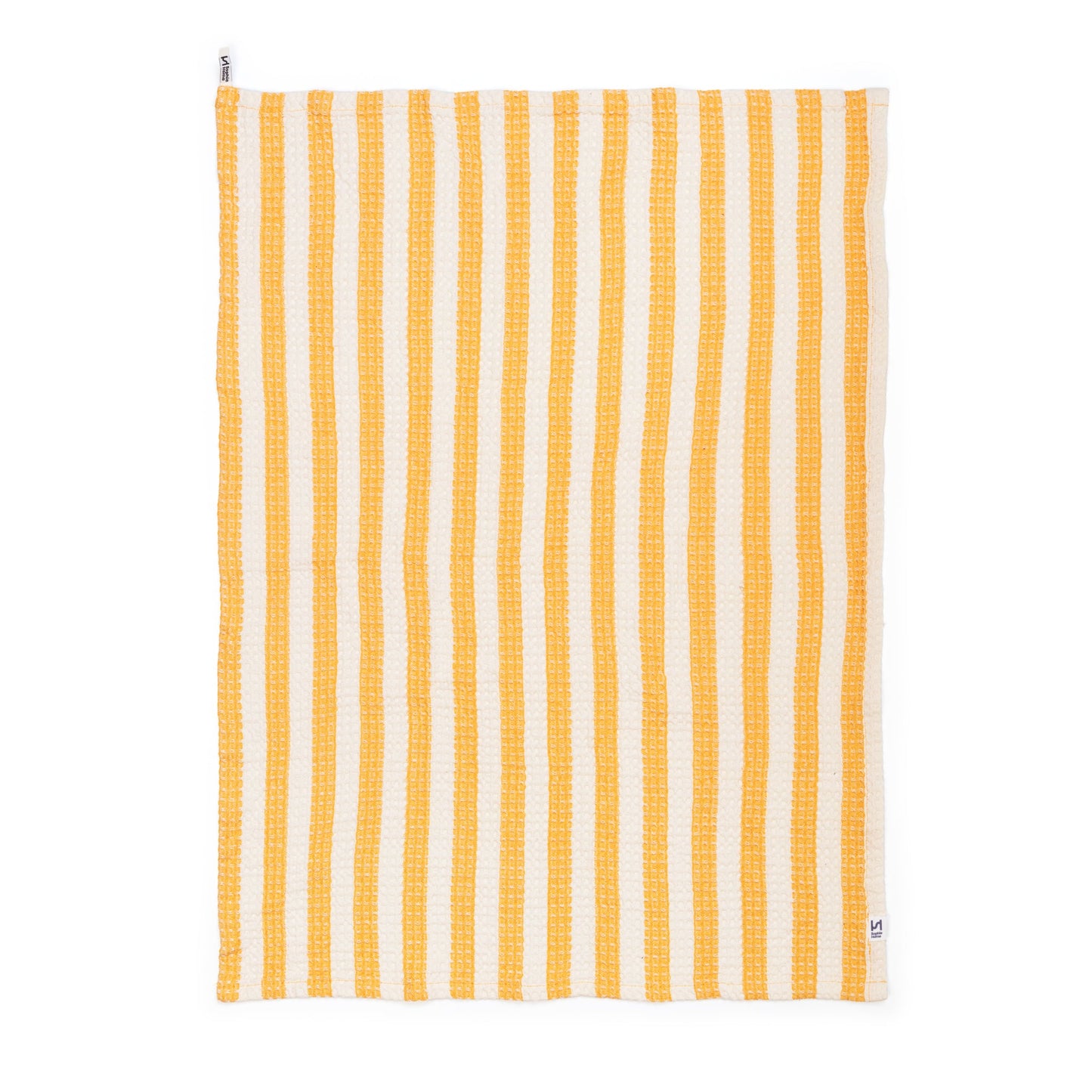 Cotton Waffle Tea Towel 2 Pack: Green & Citrus